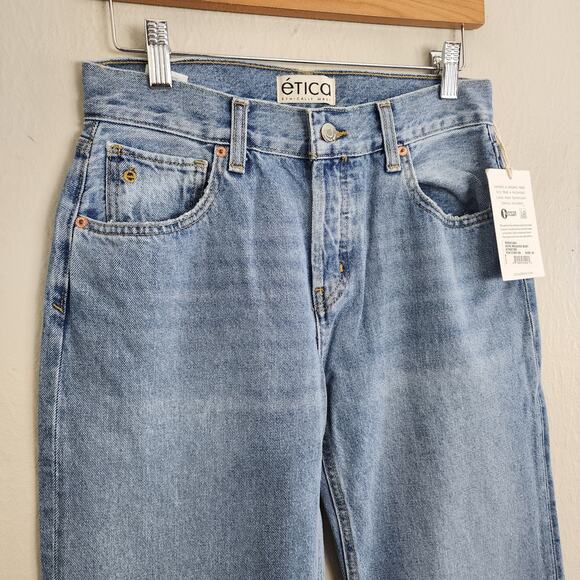 NEW Etica Anthropologie Amis High Waist Relaxed Bootcut Jean in Atwater - Picture 7 of 9